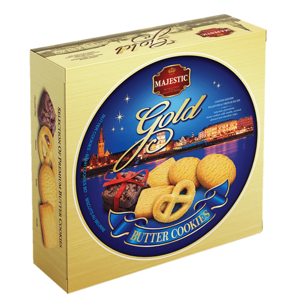 Bánh quy bơ Gold hộp thiếc 681g
